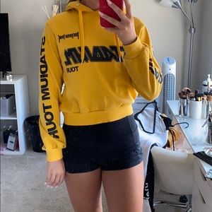 Just Bieber cropped hoodie